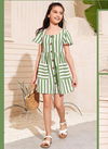 Green Colour western Party Wear Designer One Piece Baby Girls Collection A-T 03